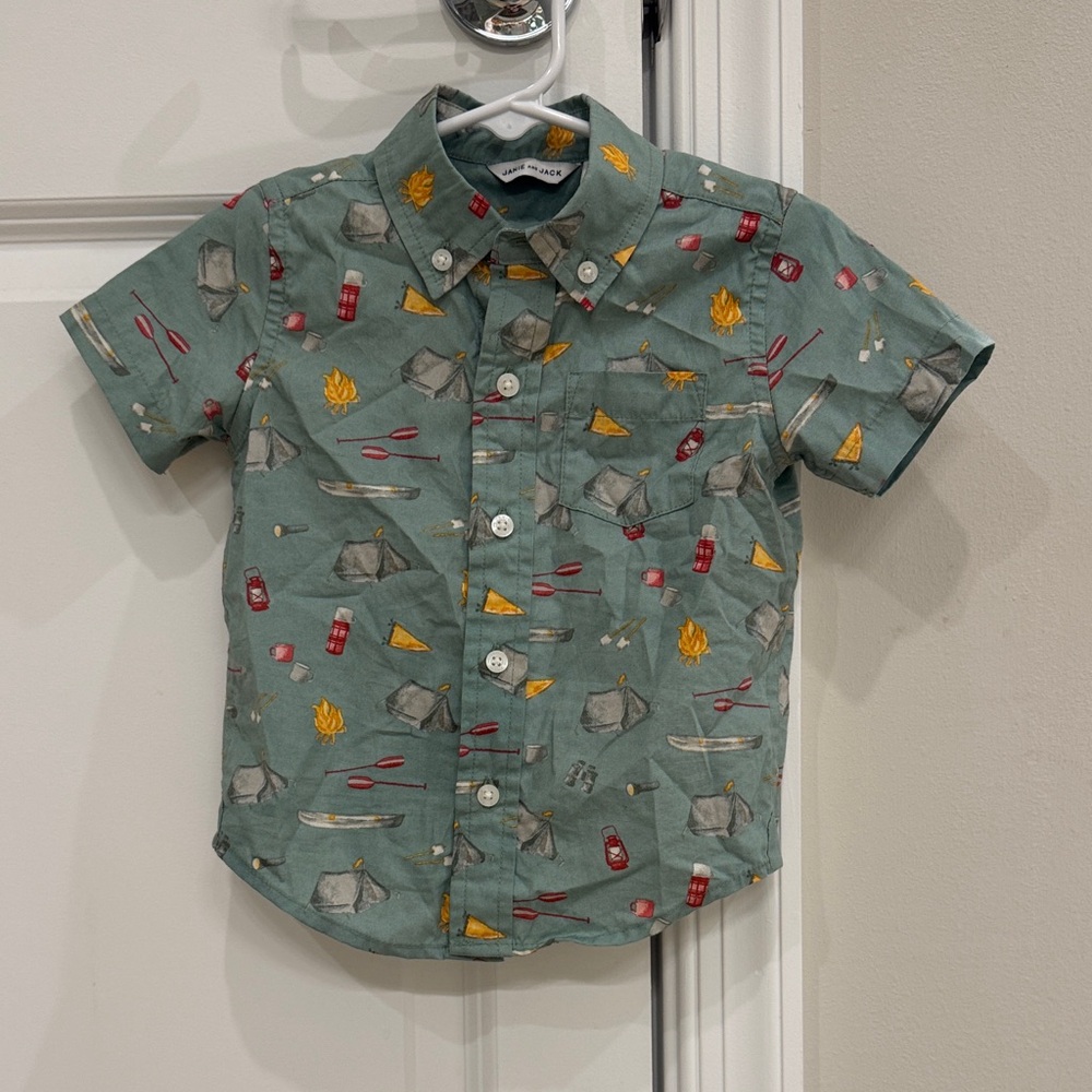 Janie and Jack Adventure Print Shirt